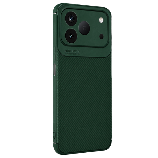 Tecno Spark 50 4G Auto Focus Karbon Kapak - Yeşil