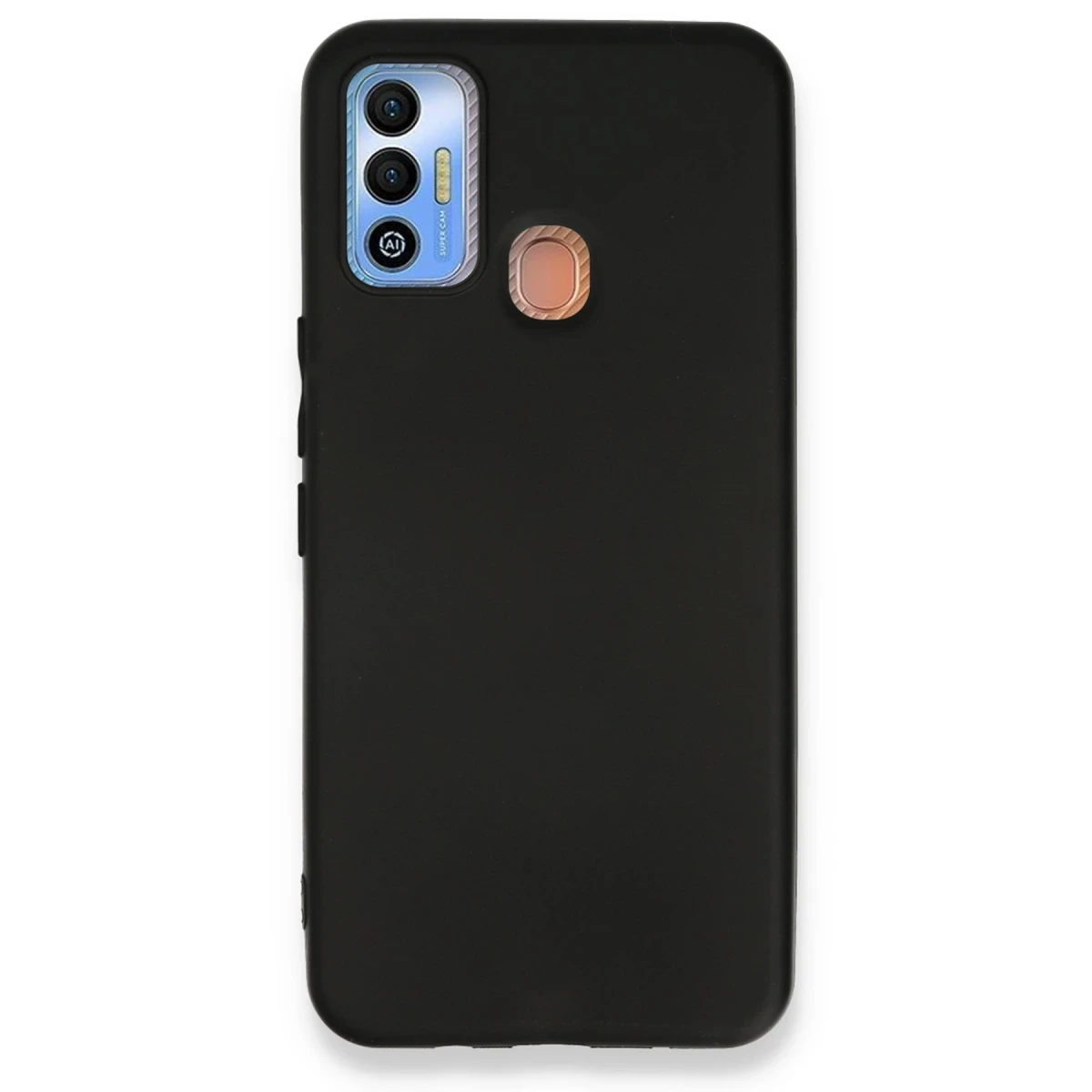 Tecno Spark 7T Kılıf First Silikon - Siyah