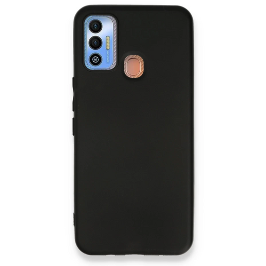 Tecno Spark 7T Kılıf First Silikon - Siyah