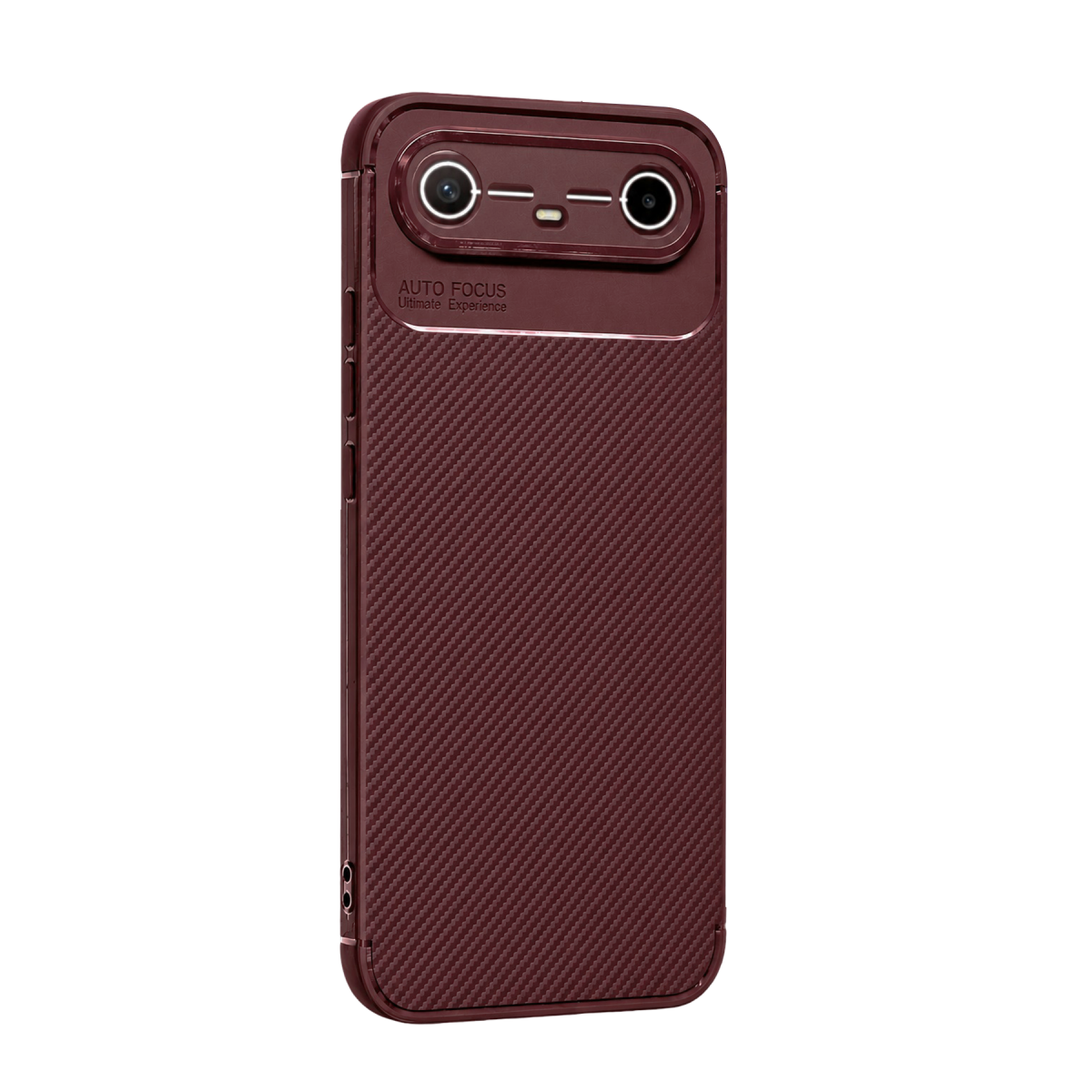 Tecno Spark Slim 5G Auto Focus Karbon Kapak - Bordo
