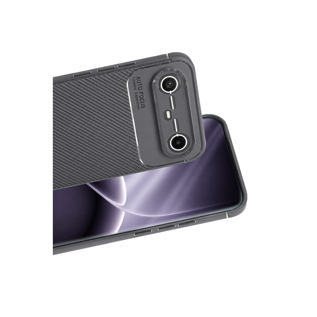 Tecno Spark Slim 5G Auto Focus Karbon Kapak - Gri