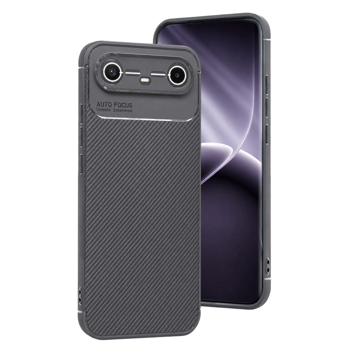 Tecno Spark Slim 5G Auto Focus Karbon Kapak - Gri