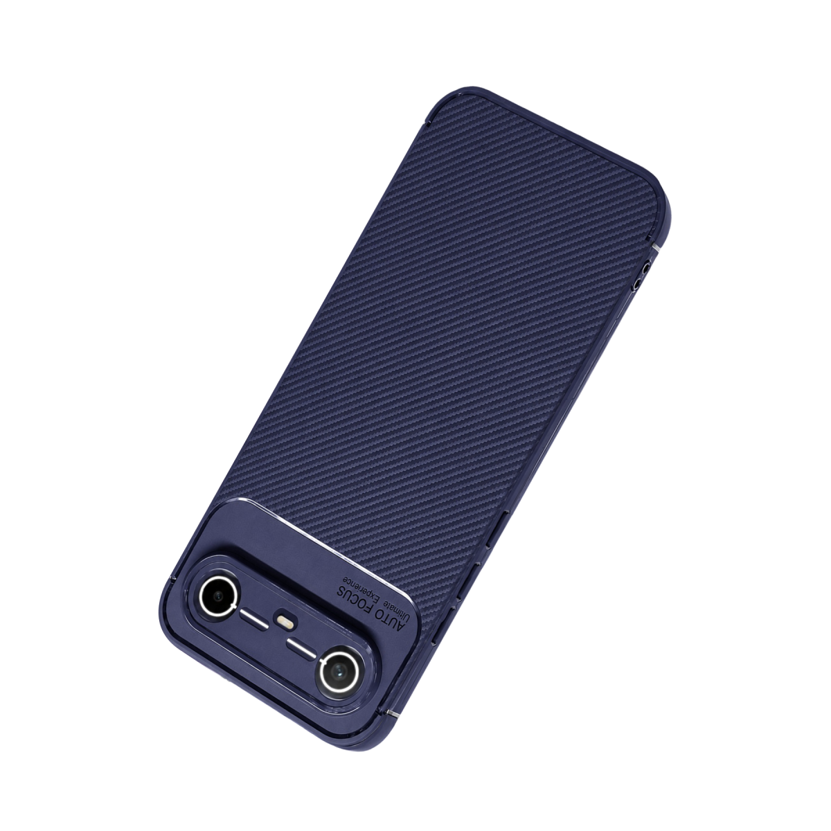 Tecno Spark Slim 5G Auto Focus Karbon Kapak - Lacivert