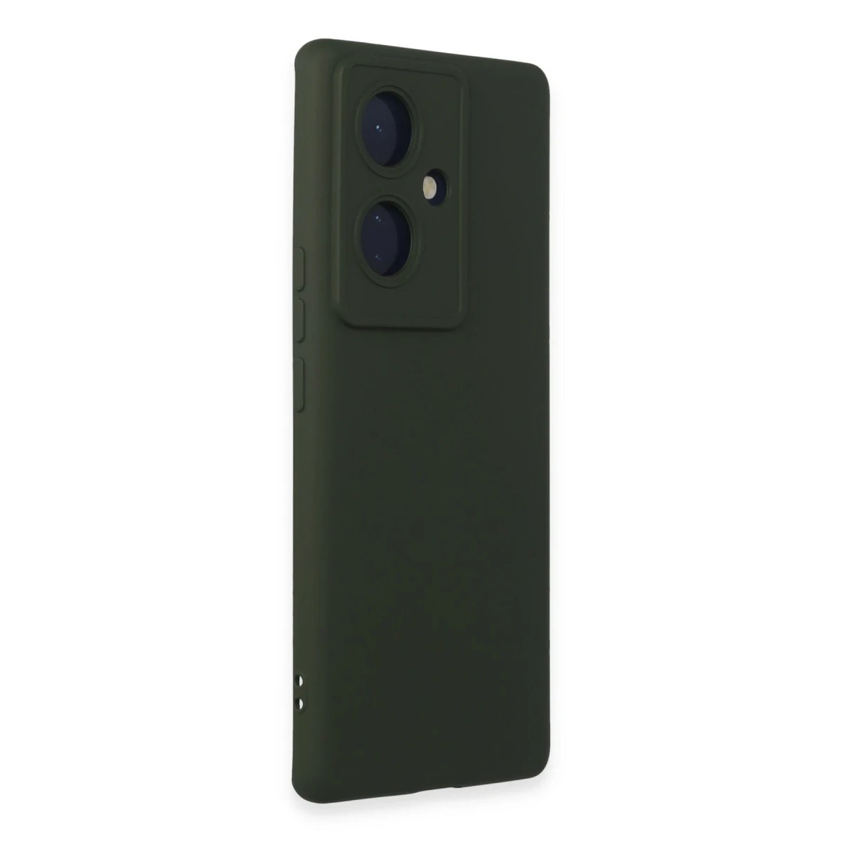 Vivo V29 Lite Kılıf Nano içi Kadife Silikon - Koyu Yeşil