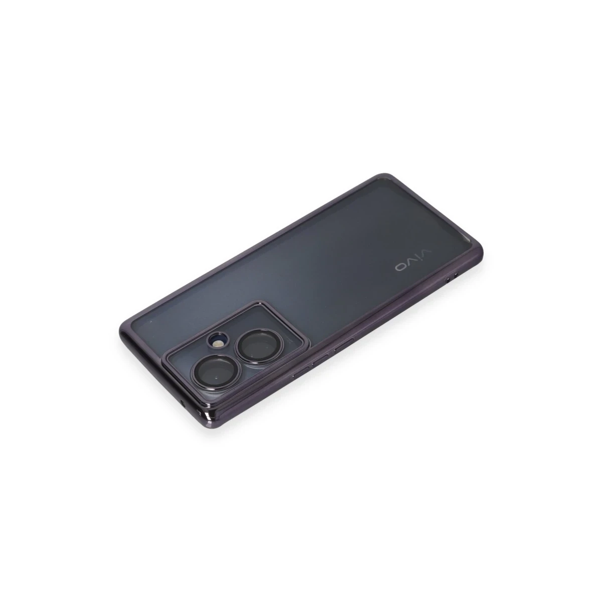 Vivo V29 Lite Kılıf Razer Lensli Silikon - Mor