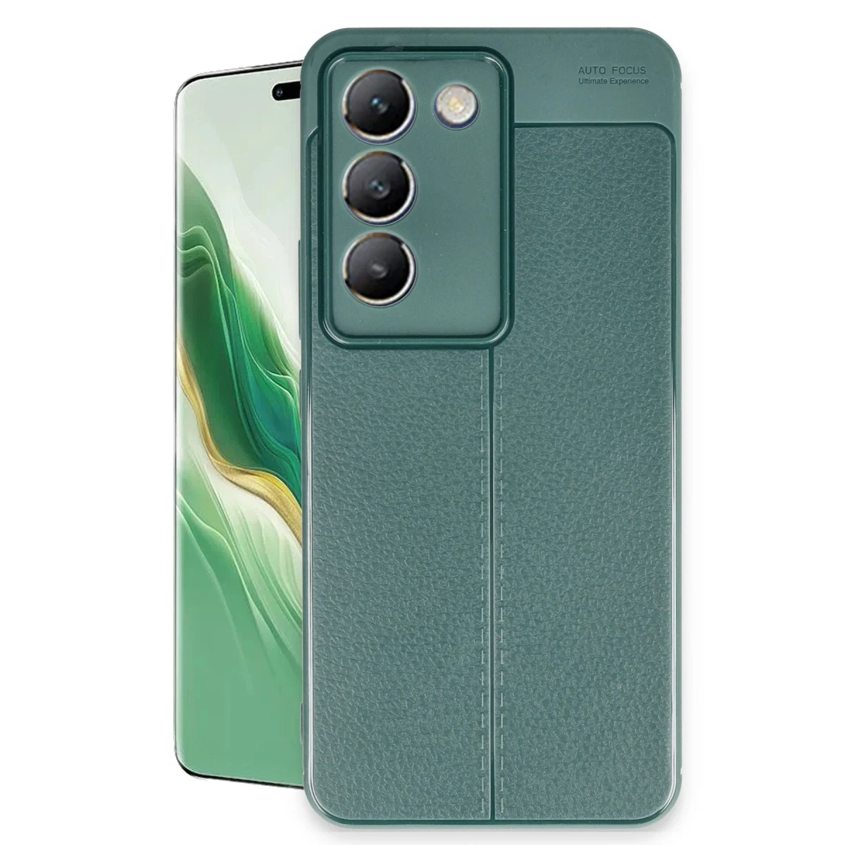 Vivo V30 Lite 4G Kılıf Auto Focus Kapak - Koyu Yeşil