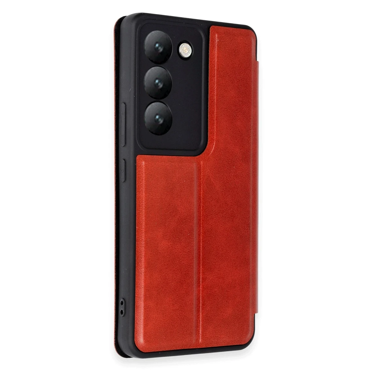 Vivo V30 Lite 4G Kılıf Flip Cover - Kırmızı