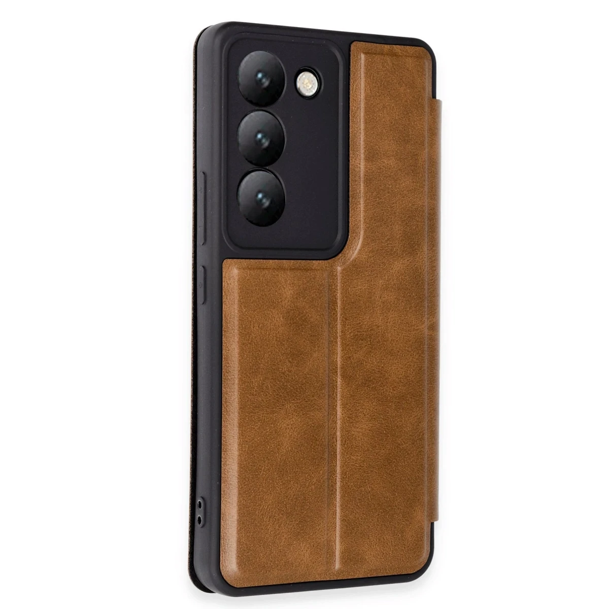 Vivo V30 Lite 4G Kılıf Flip Cover - Taba