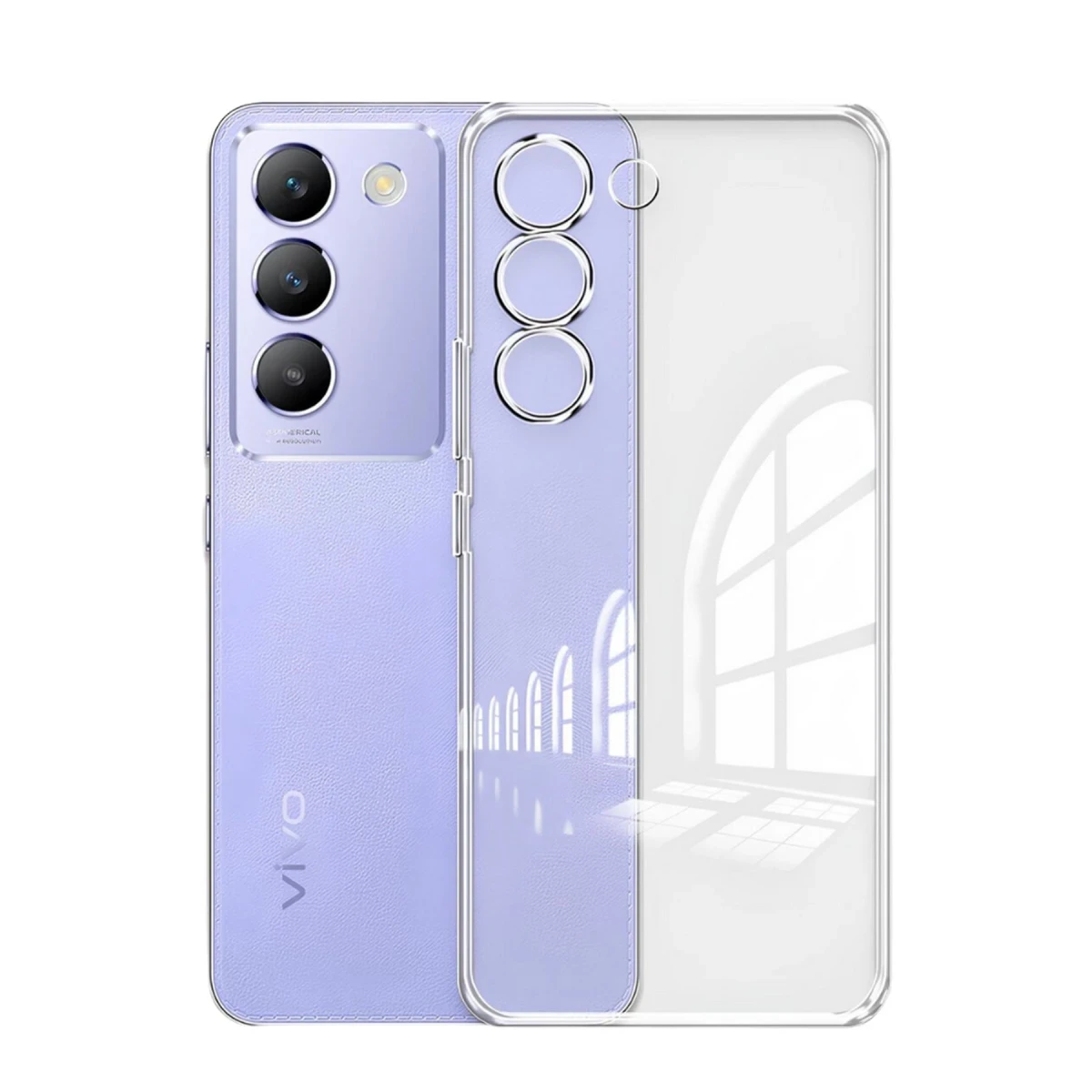 Vivo V30 Lite 4G Kılıf Lüx Şeffaf Silikon