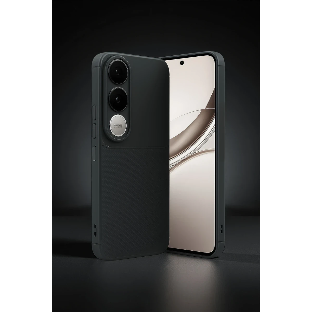 Vivo V50 Lite 4G Auto Focus Karbon Kapak - Gri