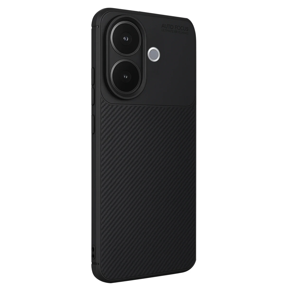 Vivo V60 Lite Auto Focus Karbon Kapak - Siyah