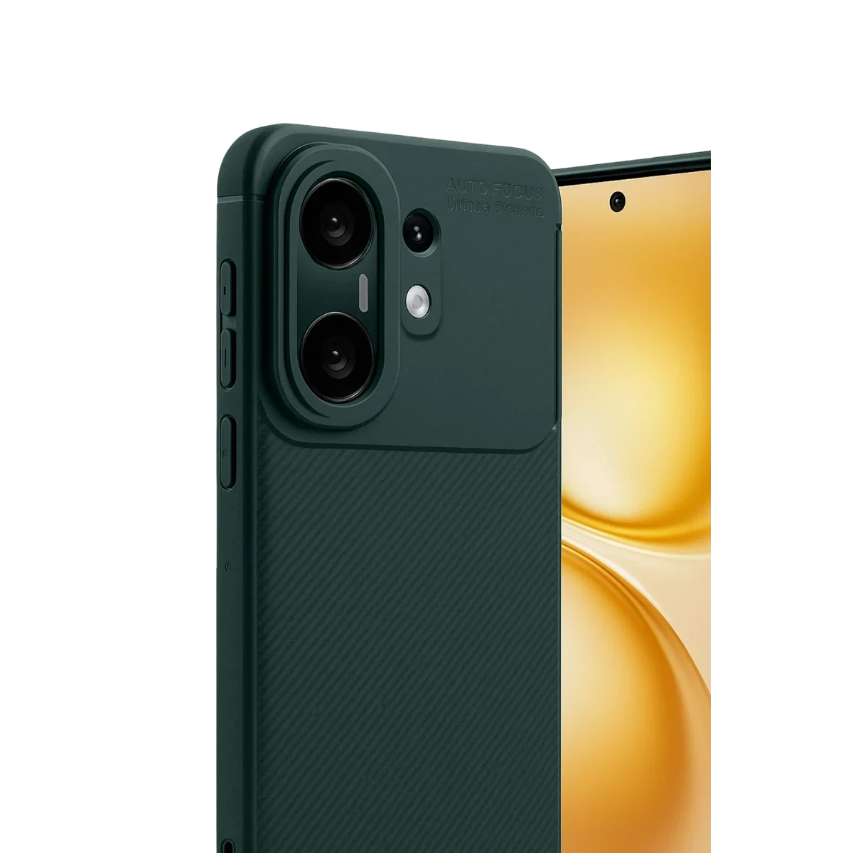 Vivo X200 FE Auto Focus Karbon Kapak - Koyu Yeşil