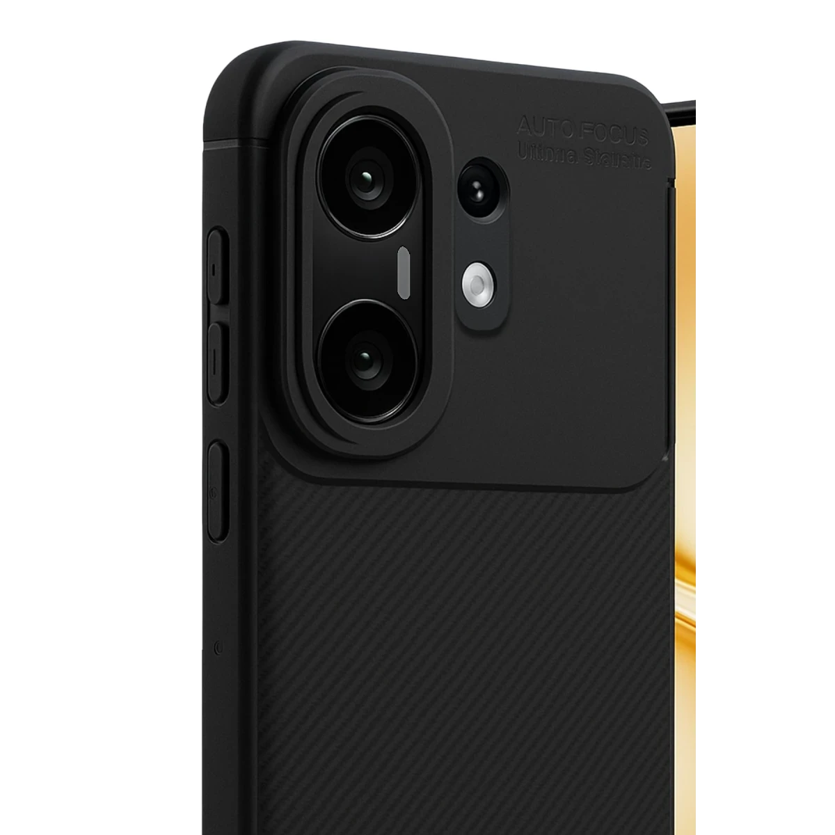 Vivo X200 FE Auto Focus Karbon Kapak - Siyah