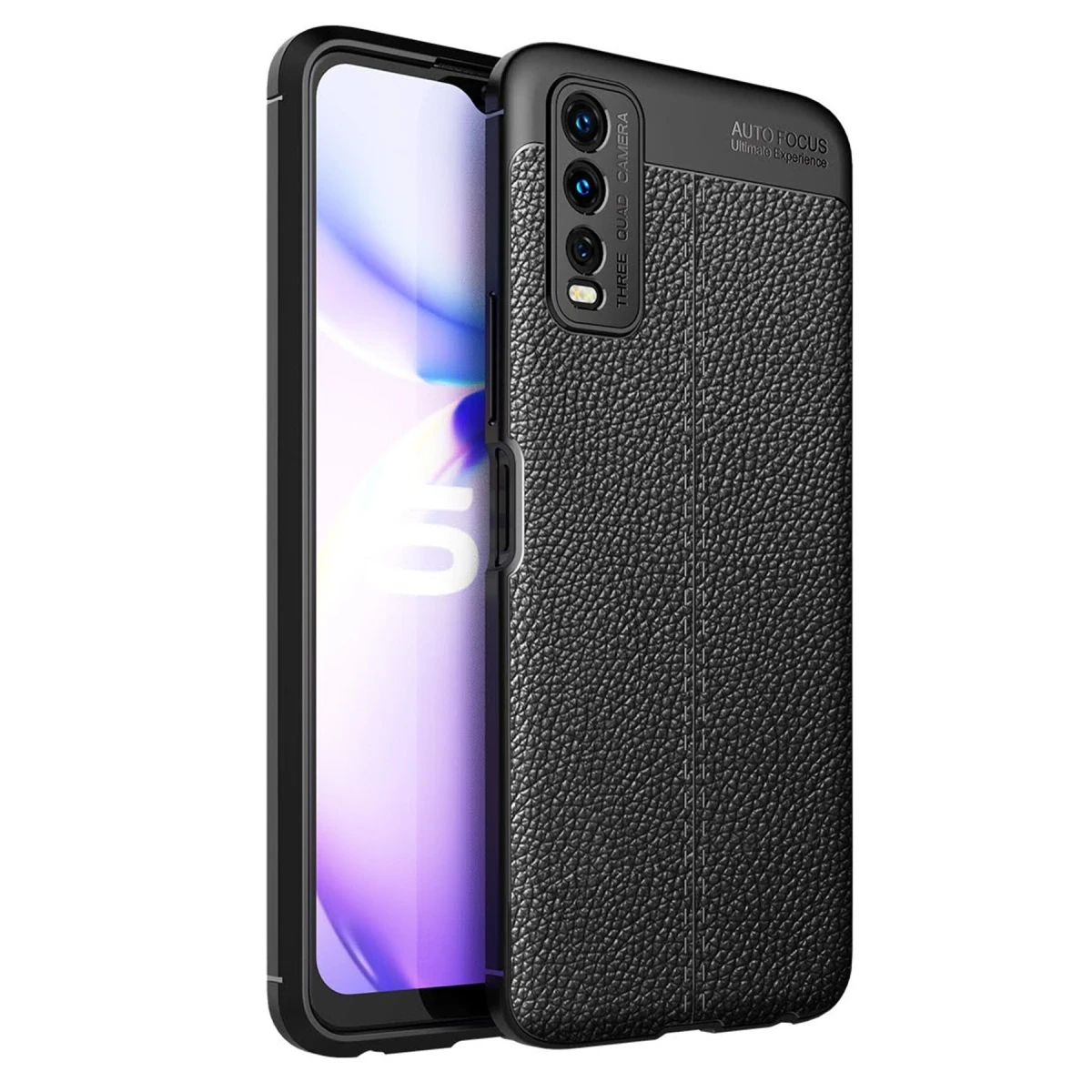 Vivo Y11S Kılıf Auto Focus Kapak - Siyah