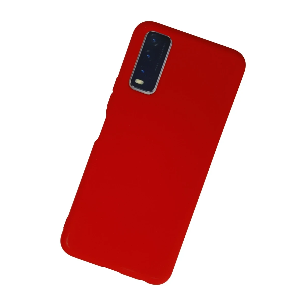 Vivo Y11S Kılıf Nano içi Kadife Silikon - Kırmızı
