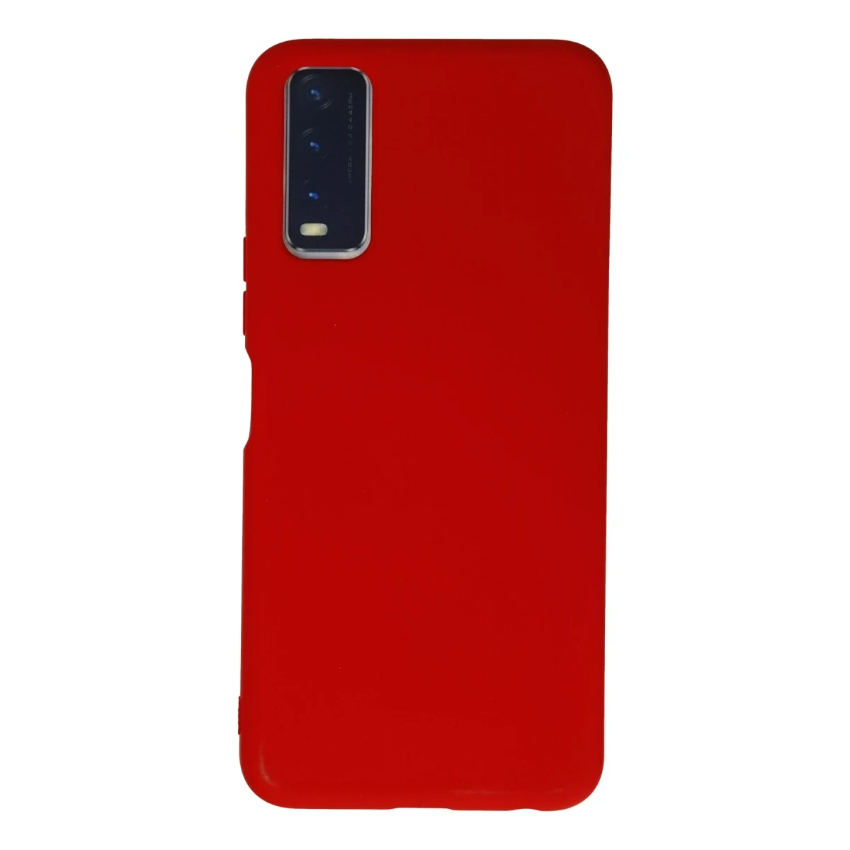 Vivo Y11S Kılıf Nano içi Kadife Silikon - Kırmızı
