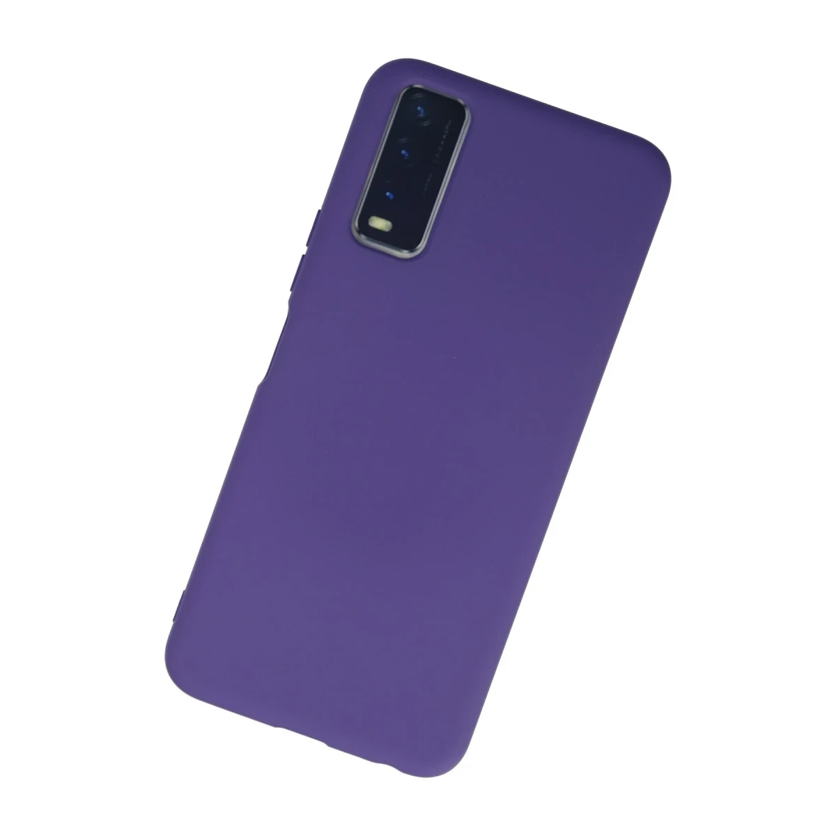 Vivo Y11S Kılıf Nano içi Kadife Silikon - Mor