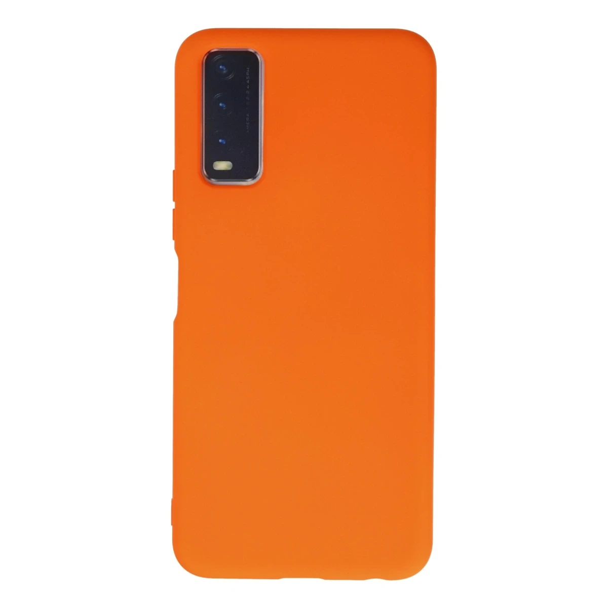 Vivo Y11S Kılıf Nano içi Kadife Silikon - Turuncu