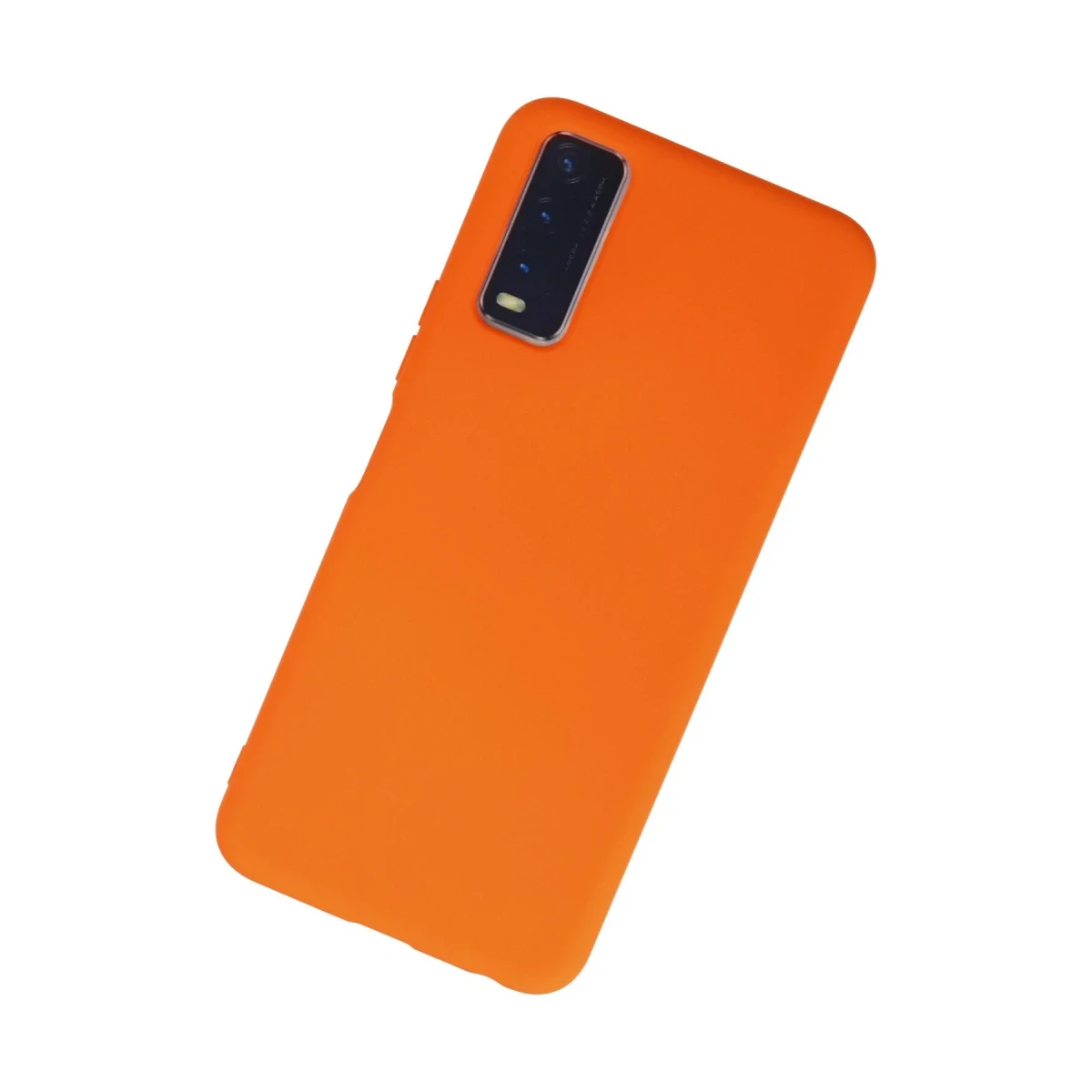 Vivo Y11S Kılıf Nano içi Kadife Silikon - Turuncu