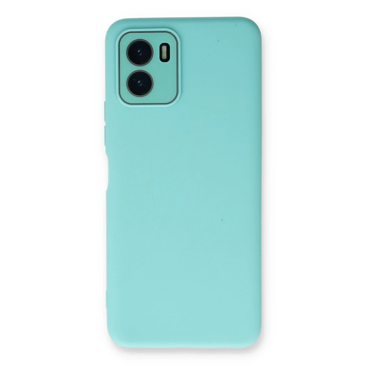 Vivo Y15S Kılıf Lansman Glass Kapak - Turkuaz