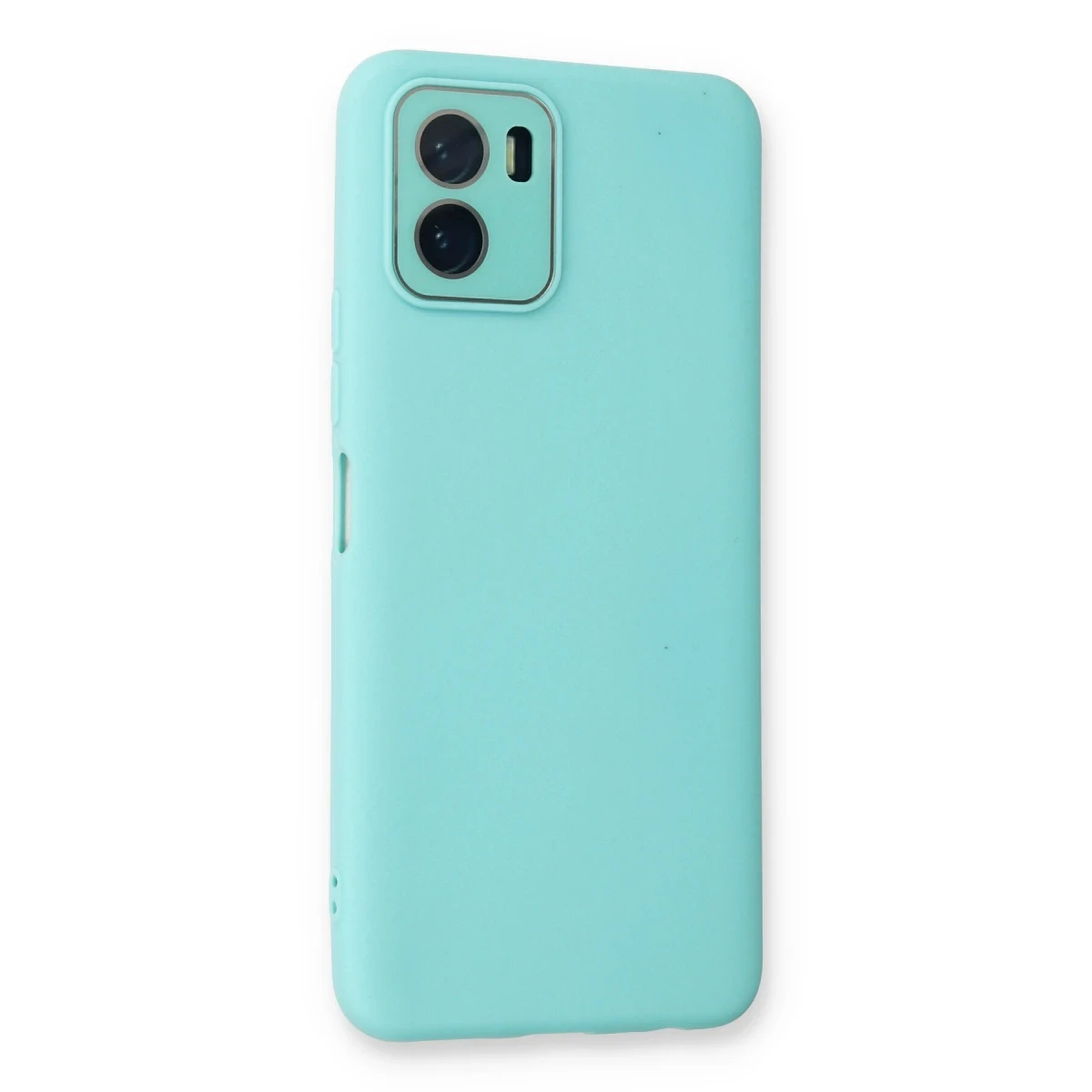 Vivo Y15S Kılıf Lansman Glass Kapak - Turkuaz