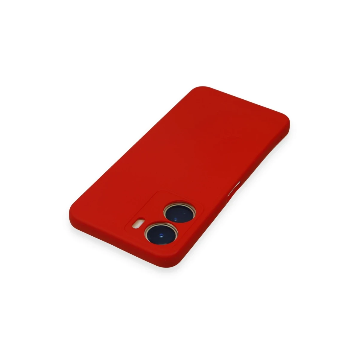 Vivo Y16 Kılıf Nano içi Kadife Silikon - Kırmızı