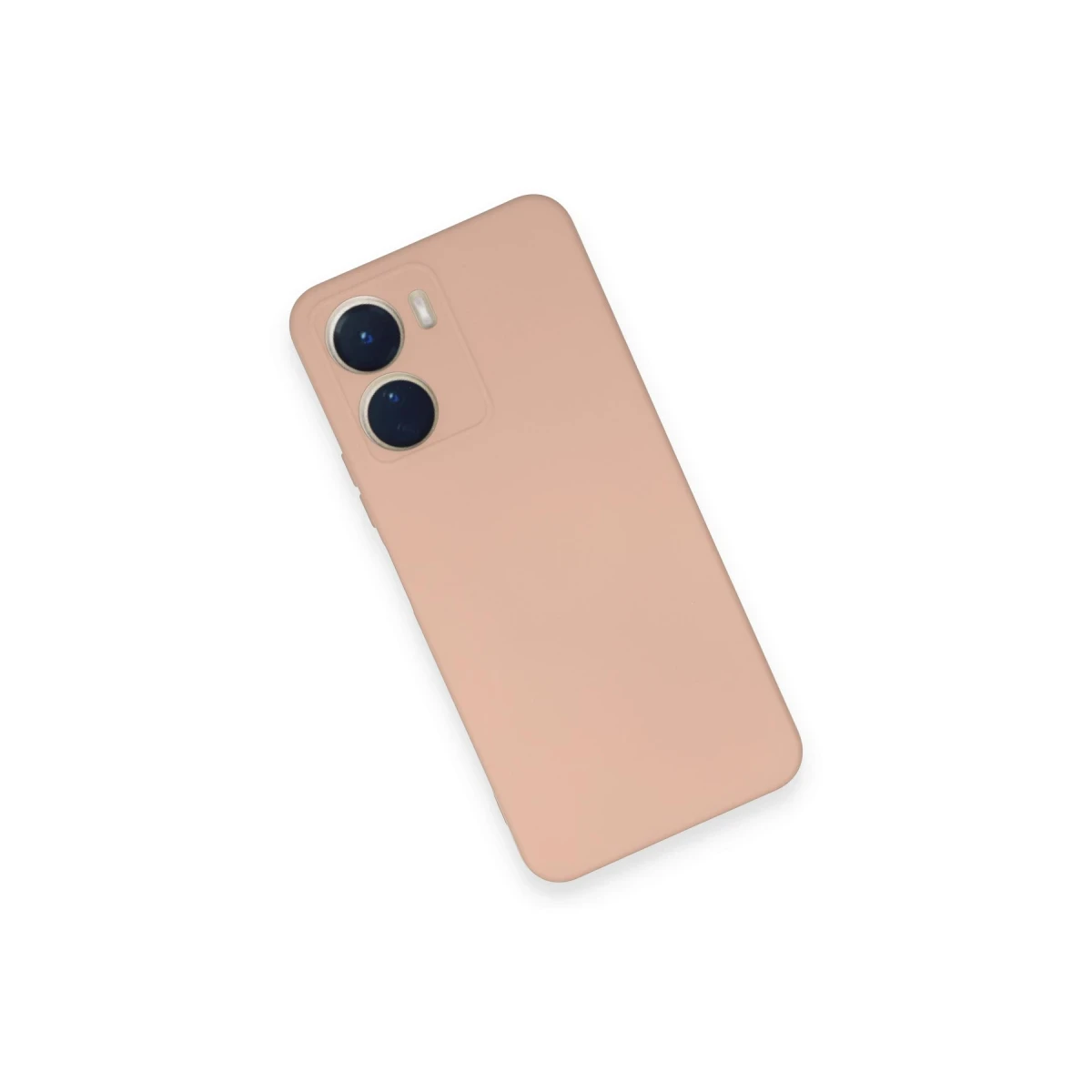 Vivo Y16 Kılıf Nano içi Kadife Silikon - Pudra