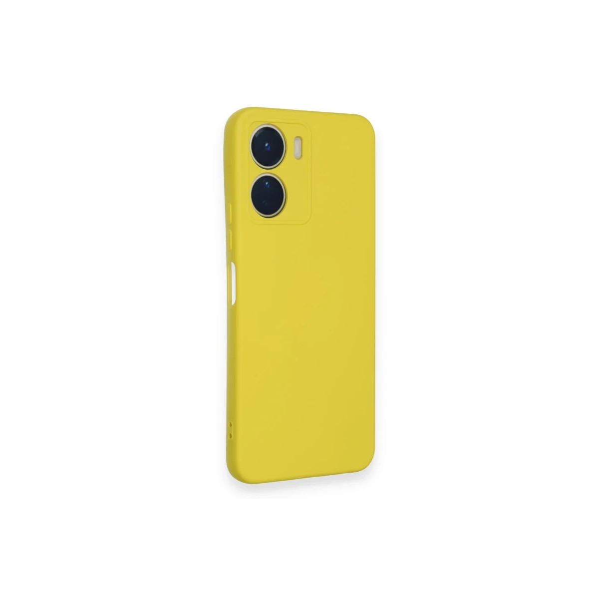 Vivo Y16 Kılıf Nano içi Kadife Silikon - Sarı