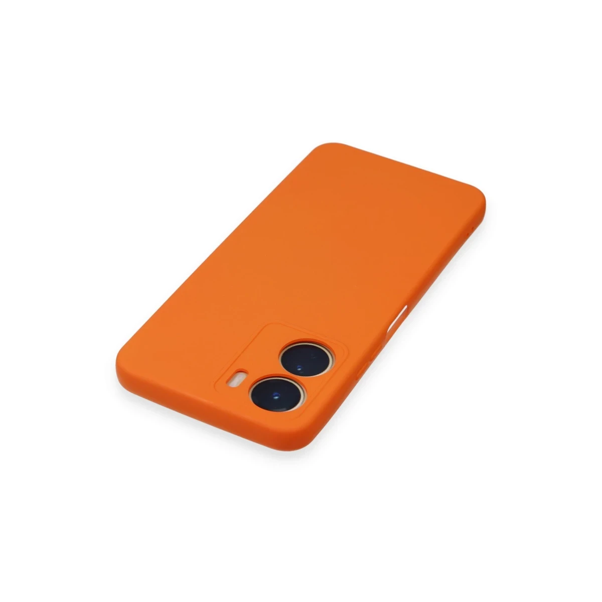 Vivo Y16 Kılıf Nano içi Kadife Silikon - Turuncu