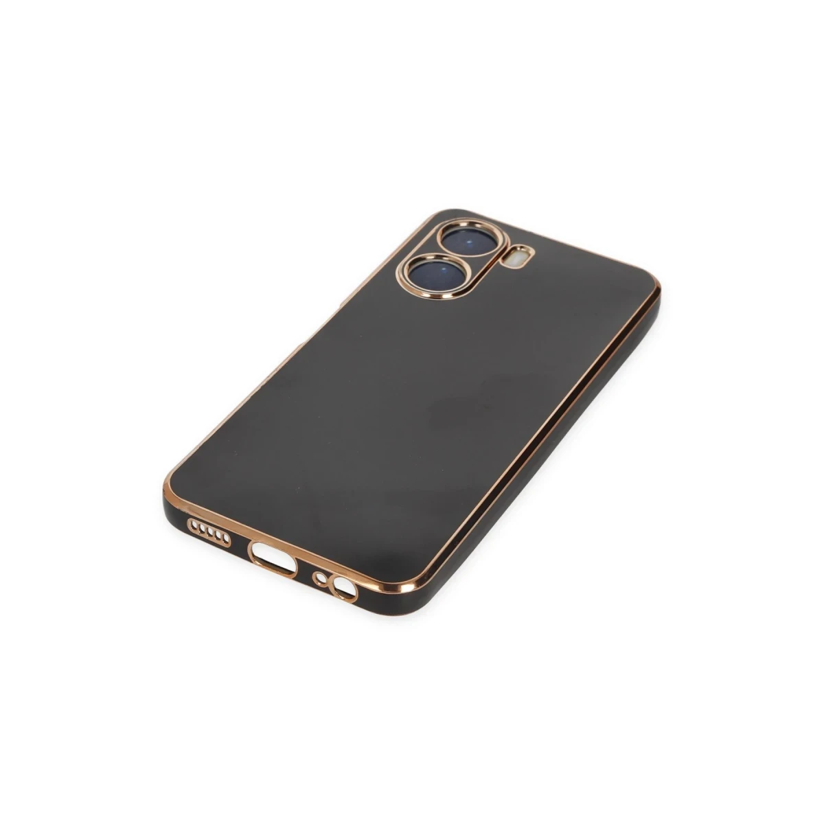 Vivo Y16 Kılıf Volet Silikon - Siyah