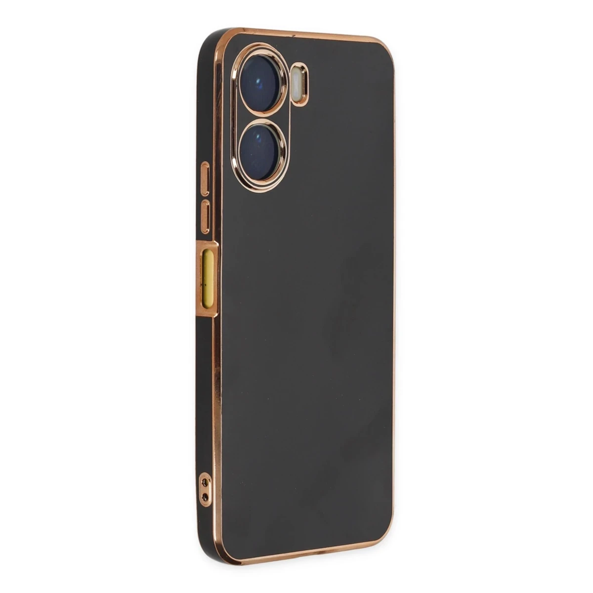 Vivo Y16 Kılıf Volet Silikon - Siyah
