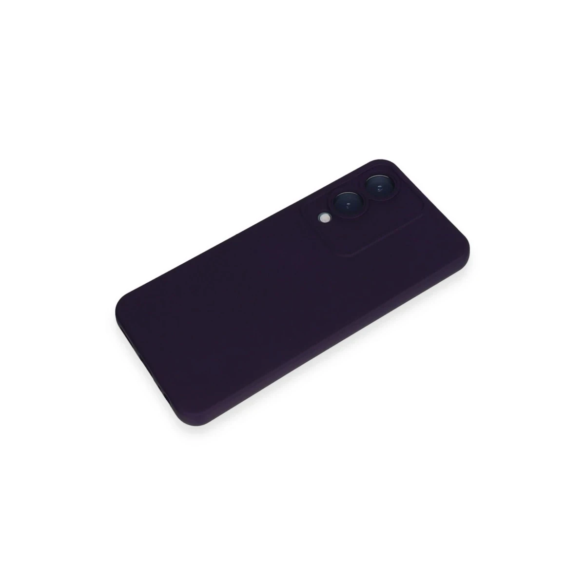 Vivo Y17S Kılıf Nano içi Kadife Silikon - Mor
