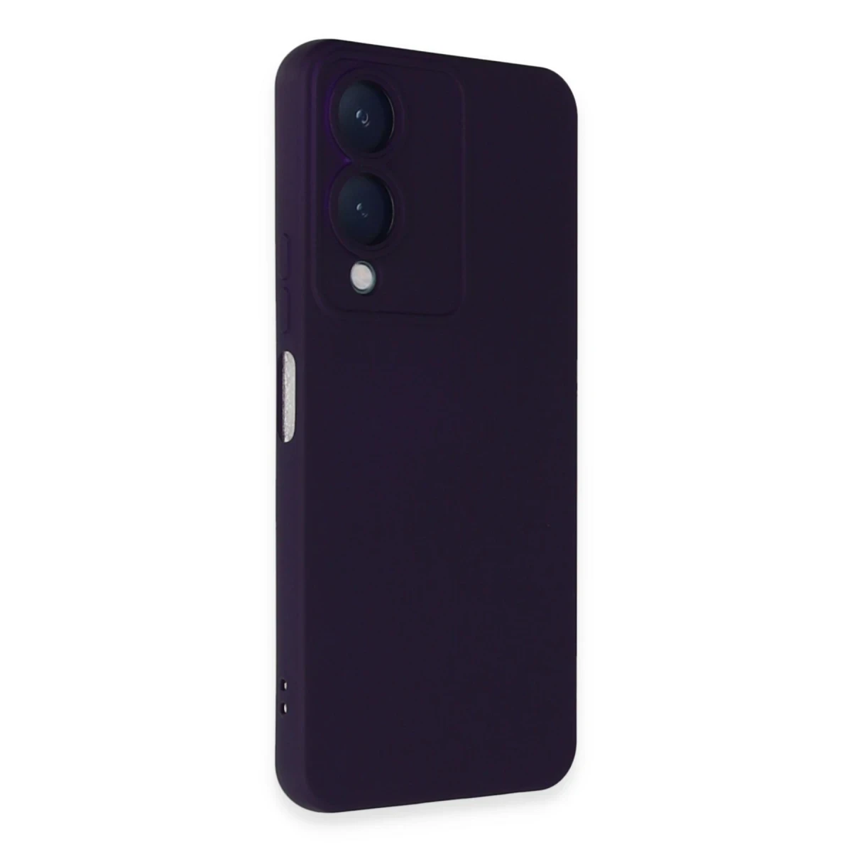 Vivo Y17S Kılıf Nano içi Kadife Silikon - Mor