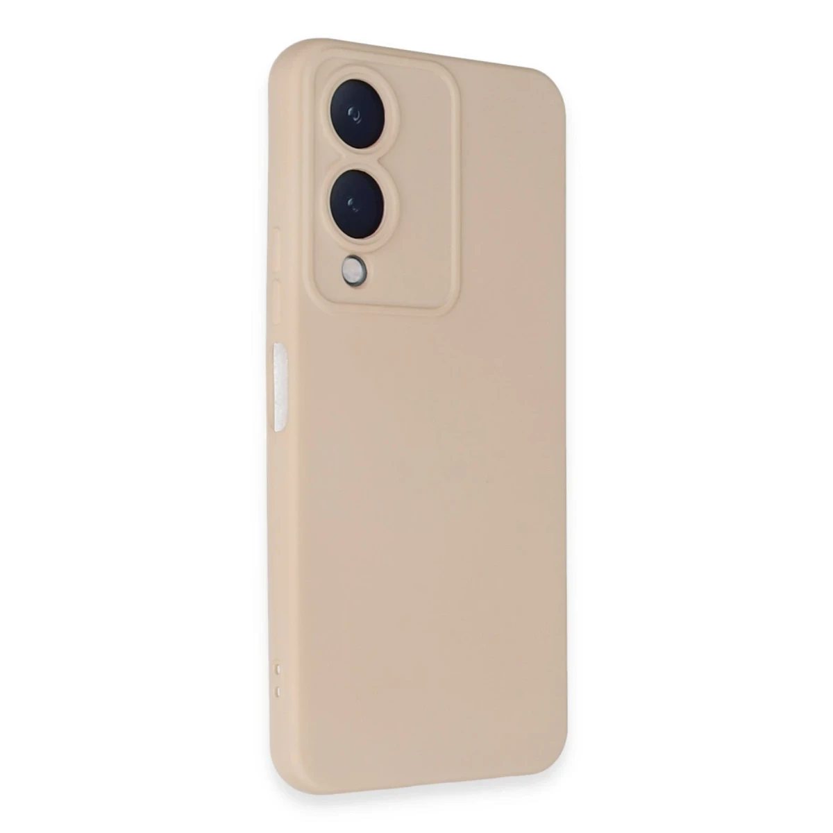 Vivo Y17S Kılıf Nano içi Kadife Silikon - Pudra