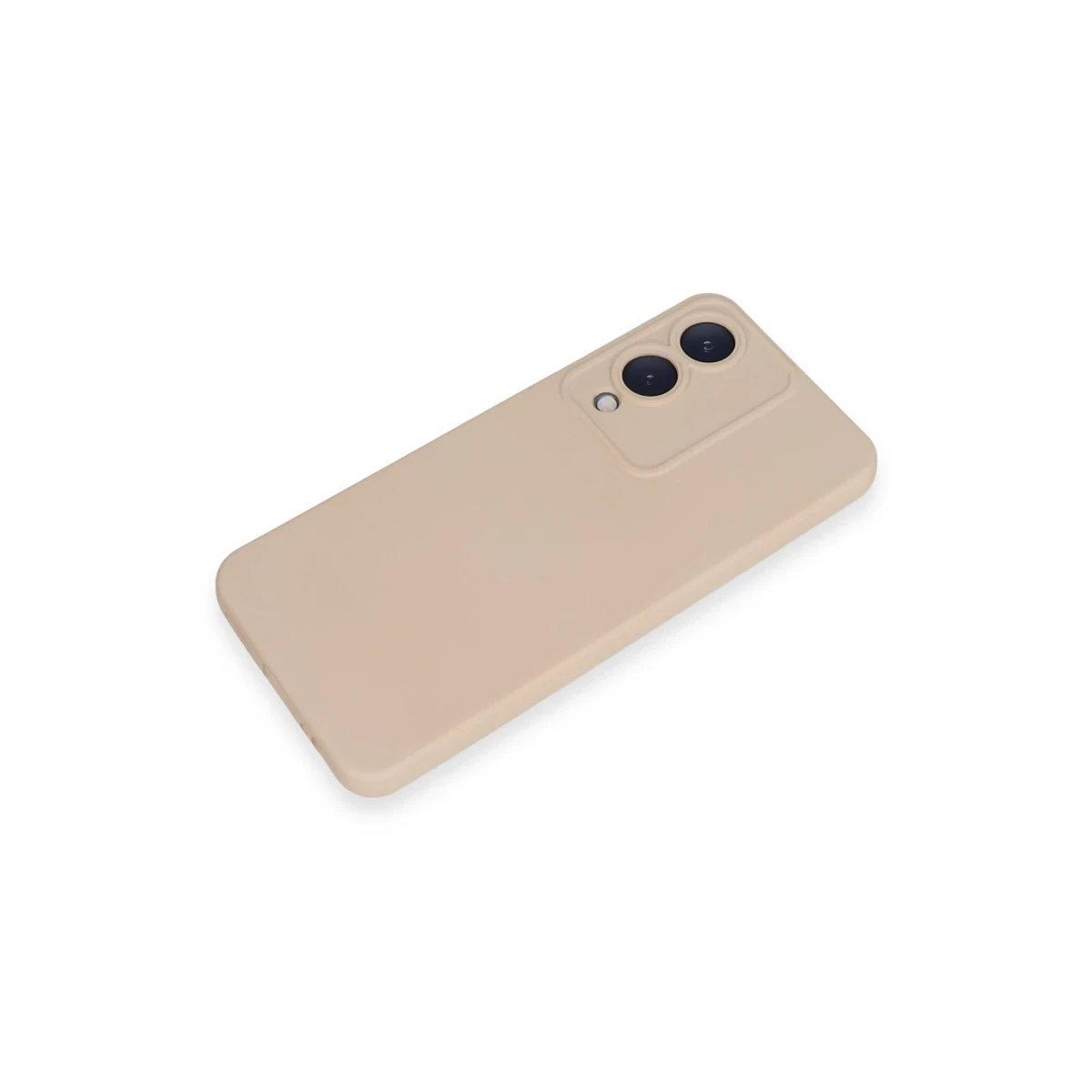 Vivo Y17S Kılıf Nano içi Kadife Silikon - Pudra