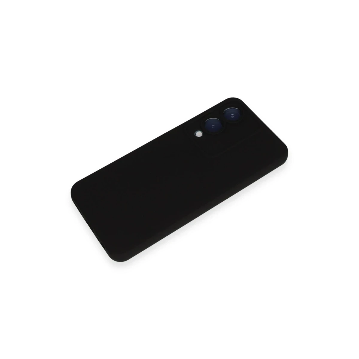 Vivo Y17S Kılıf Nano içi Kadife Silikon - Siyah