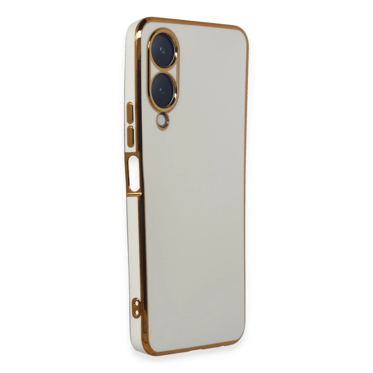 Vivo Y17S Kılıf Volet Silikon - Beyaz