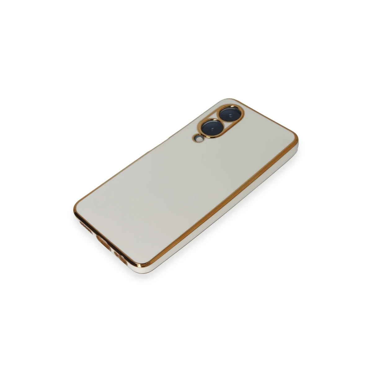 Vivo Y17S Kılıf Volet Silikon - Beyaz