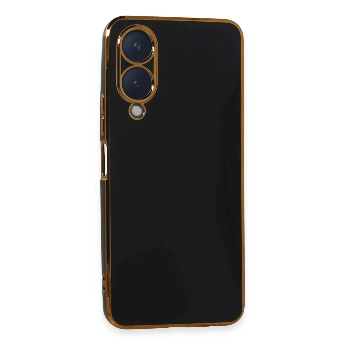 Vivo Y17S Kılıf Volet Silikon - Siyah