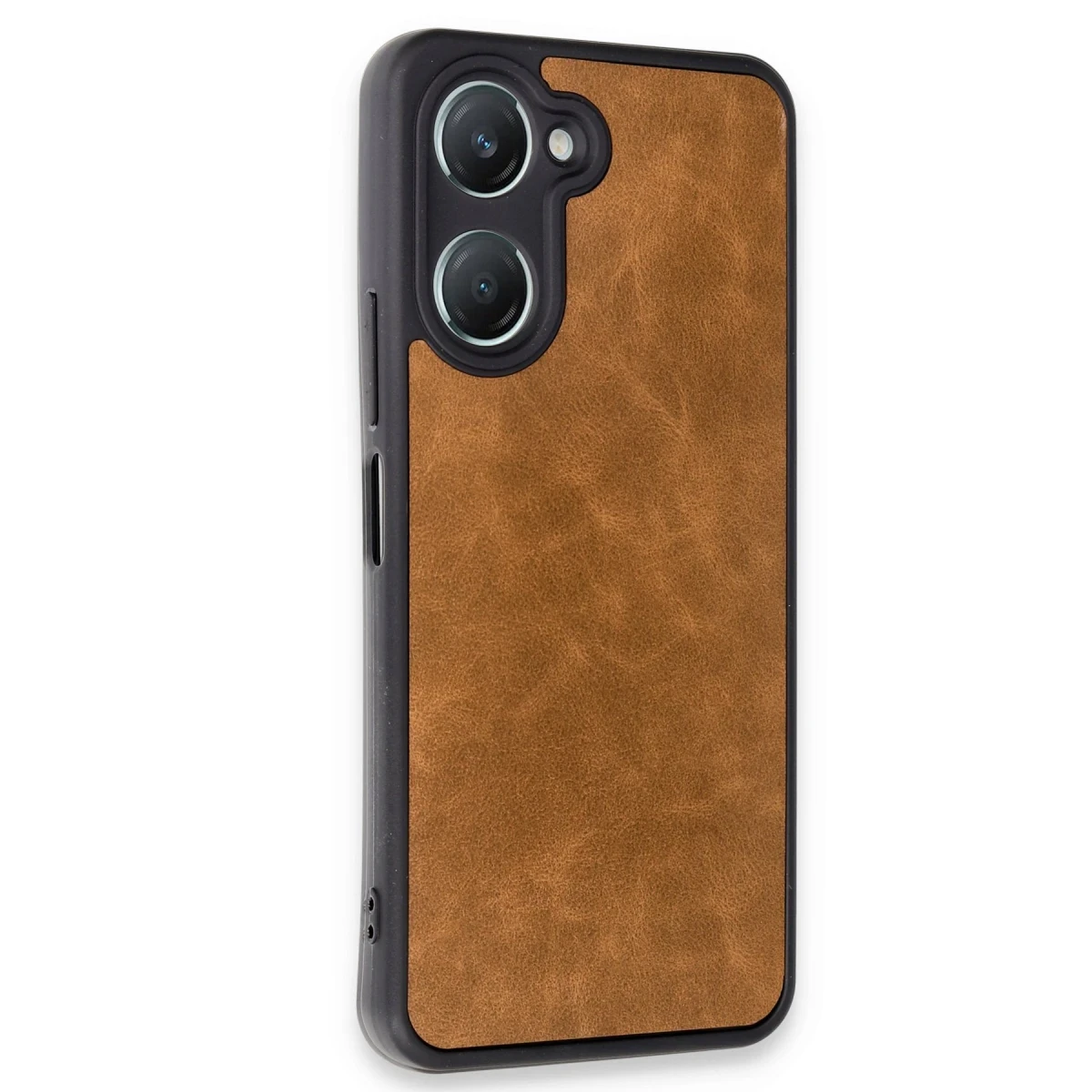 Vivo Y18 Kılıf Aras Deri Kapak - Taba