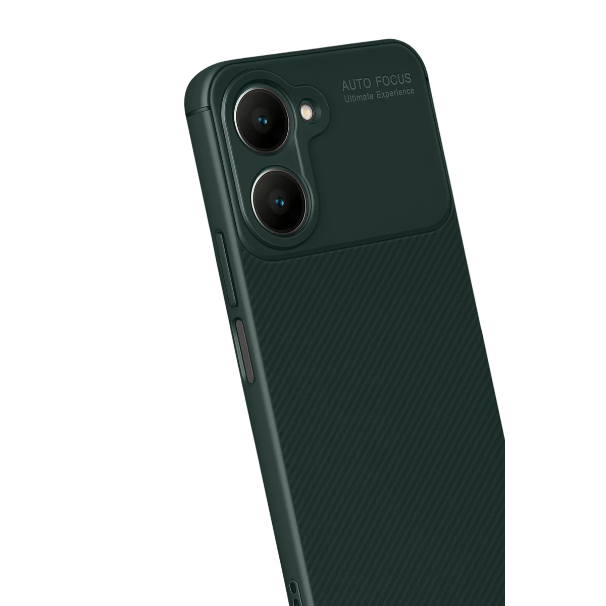 Vivo Y18 Kılıf Auto Focus Karbon Kapak - Koyu Yeşil