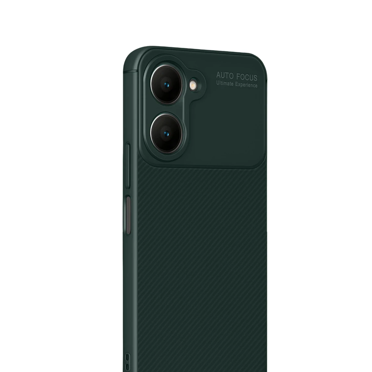 Vivo Y18 Kılıf Auto Focus Karbon Kapak - Koyu Yeşil