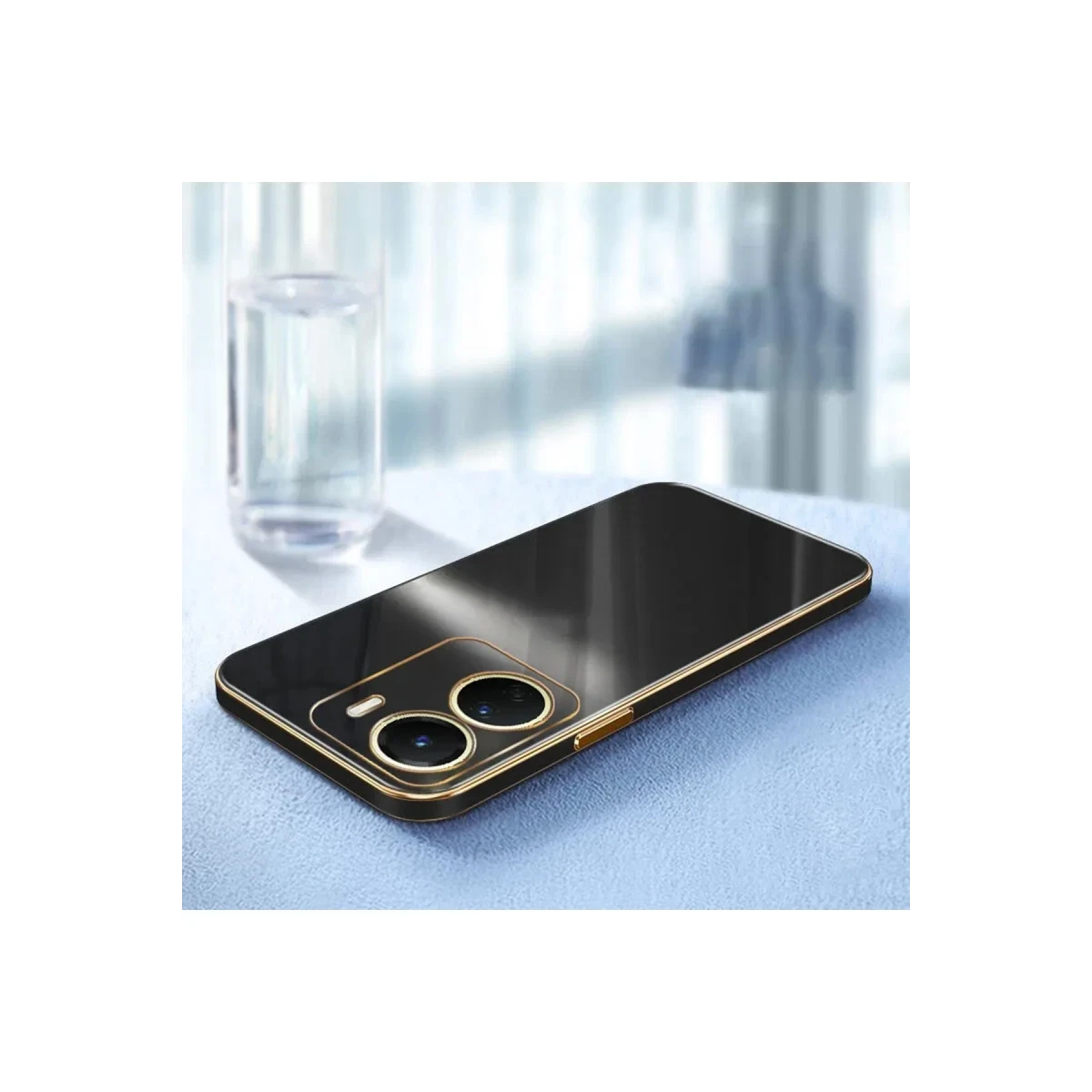Vivo Y18 Kılıf Volet Silikon - Mavi