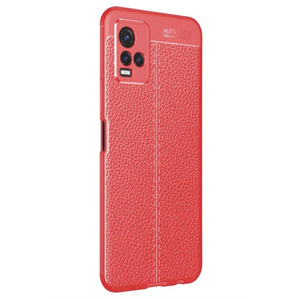Vivo Y21S Kılıf Auto Focus Kapak - Kırmızı
