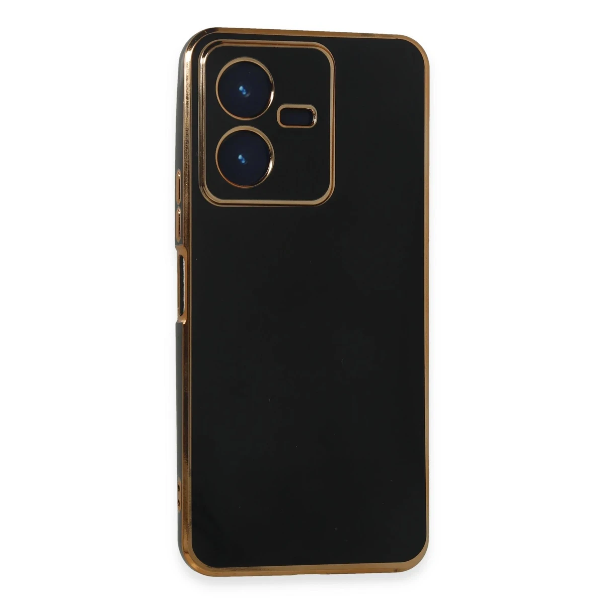 Vivo Y22 2022 Kılıf Volet Silikon - Siyah