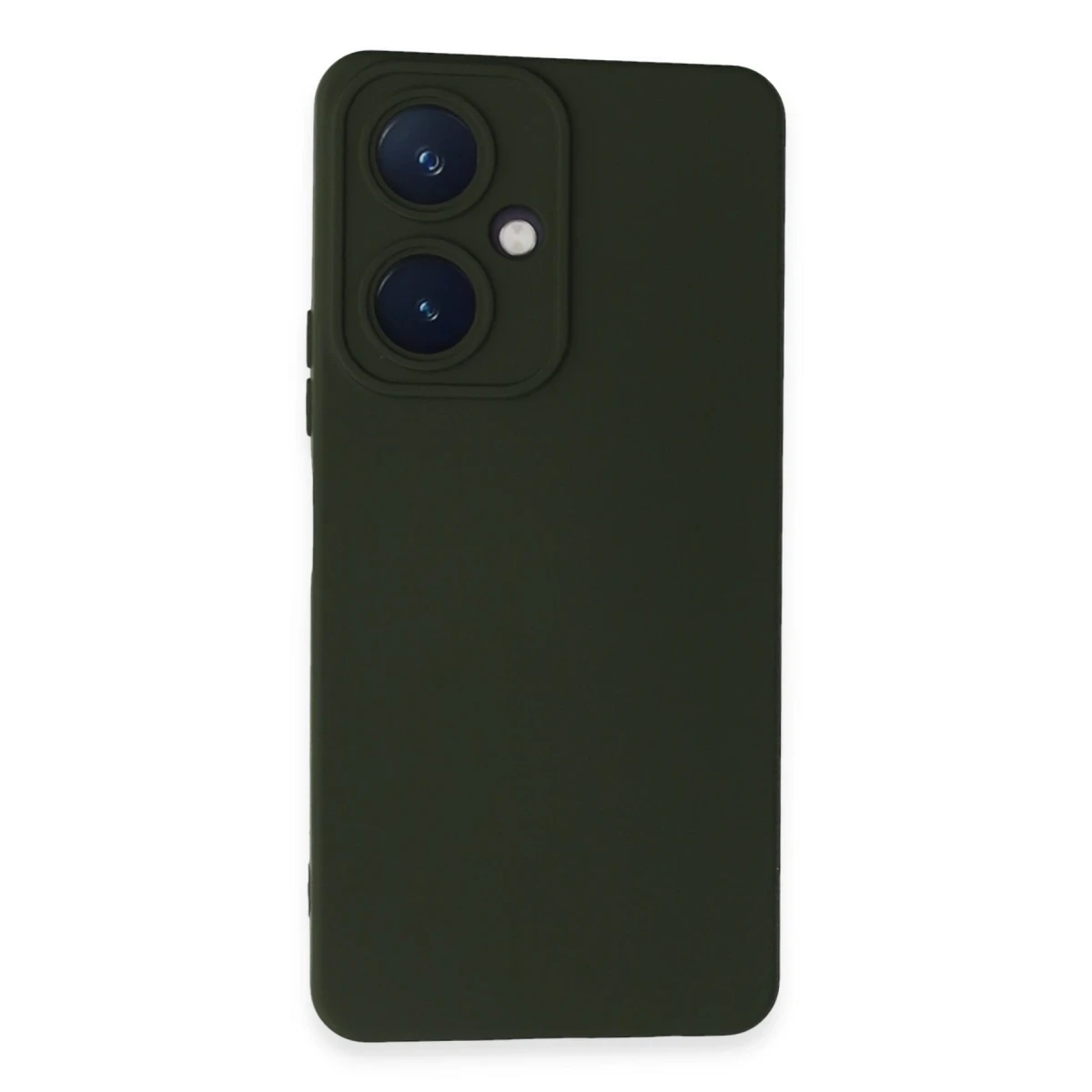 Vivo Y27 Kılıf Nano içi Kadife Silikon - Koyu Yeşil