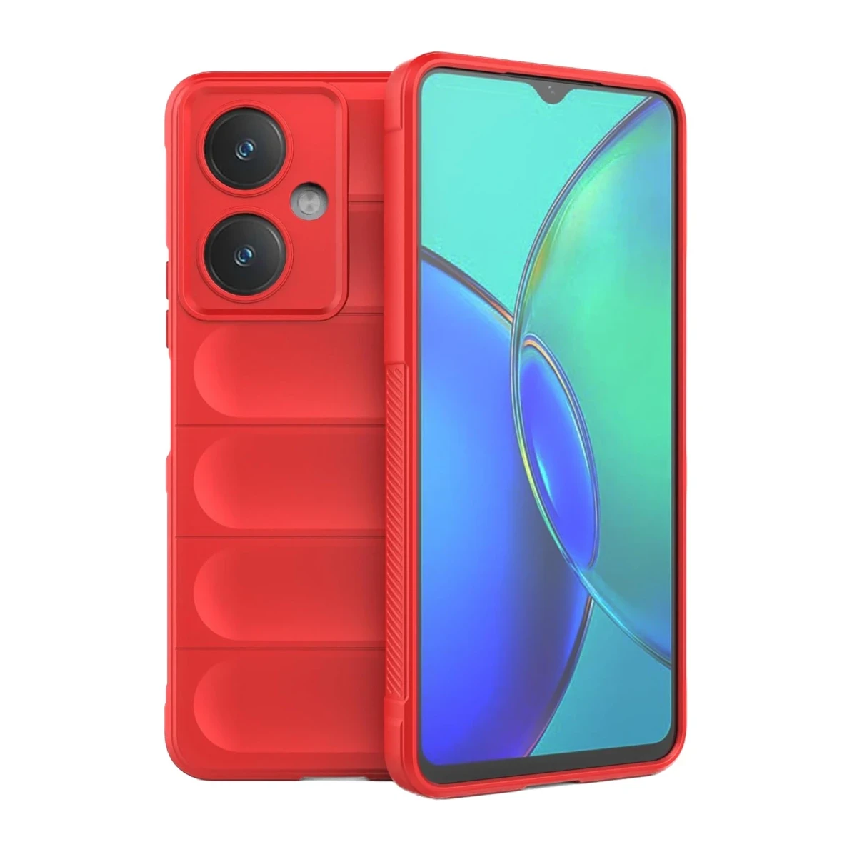 Vivo Y27 Kılıf Optimum Silikon - Kırmızı