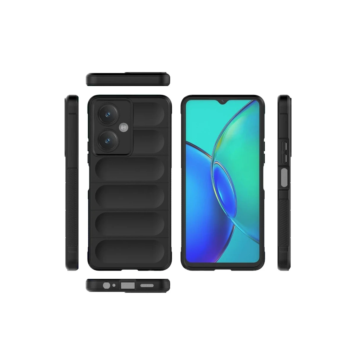 Vivo Y27 Kılıf Optimum Silikon - Krem