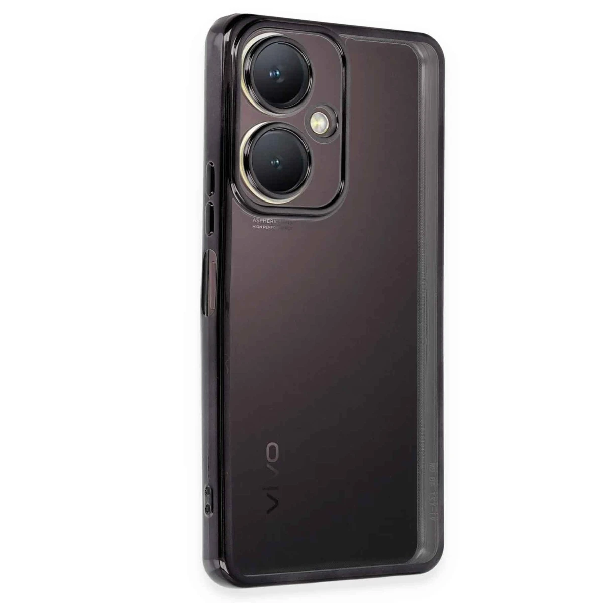 Vivo Y27 Kılıf Razer Lensli Silikon - Siyah