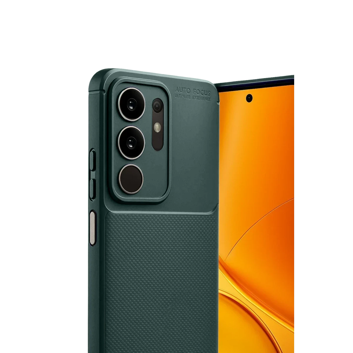 Vivo Y29 4G Auto Focus Karbon Kapak - Koyu Yeşil